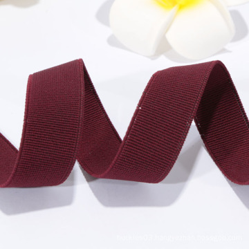 factory direct sale burgundy ribbon, elastic ribbon